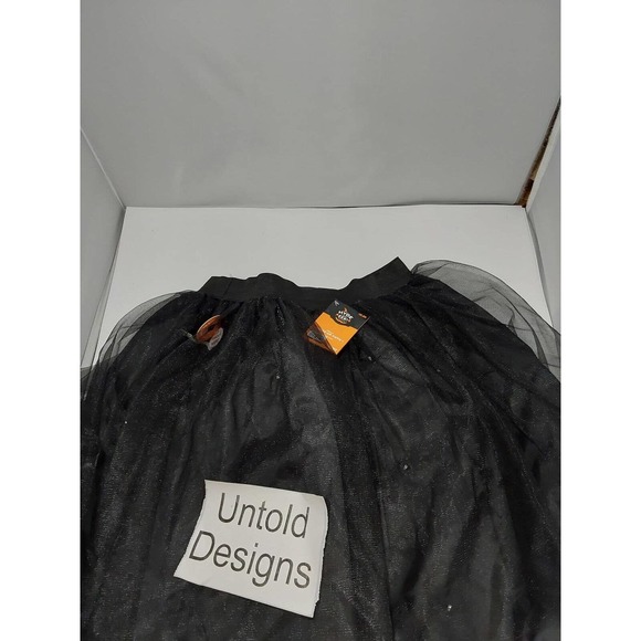 Adult Light Up Tutu Skirt Black One Size Fits Most - Picture 2 of 2